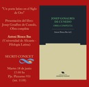 Presentación del libro: Josep Gosalbes de Cunedo. Obra completa